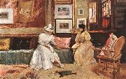 Chase, William Merritt A Friendly Visit oil painting
